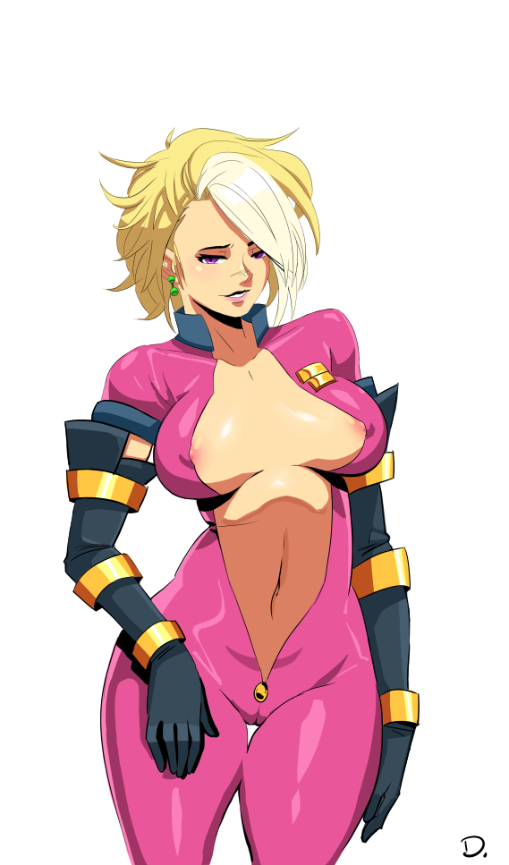 1girls areola_slip bare_midriff big_breasts black_gloves blonde blonde_hair blush bodysuit breasts camel_toe cameltoe captain_planet_and_the_planeteers clothed clothed_female clothes clothing costume d. doctor_blight earring earrings elbow_gloves erect_nipples exposed_nipples facing_viewer female female_focus female_only gloves hair jumpsuit large_breasts light-skinned_female light_skin looking_at_viewer medium_hair midriff multicolored_hair navel nipple_bulge nipple_slip nipples nipples_visible_through_clothing no_panties no_underwear nudity open_clothes open_eyes open_zipper outfit parted_lips partially_nude pink_lips pink_nipples purple_eyes signature smile smiling solo solo_female solo_focus stomach supervillain teeth tight_clothes tight_clothing two_tone_hair uncensored unzipped unzipped_bodysuit white_background white_hair yellow_hair zipper