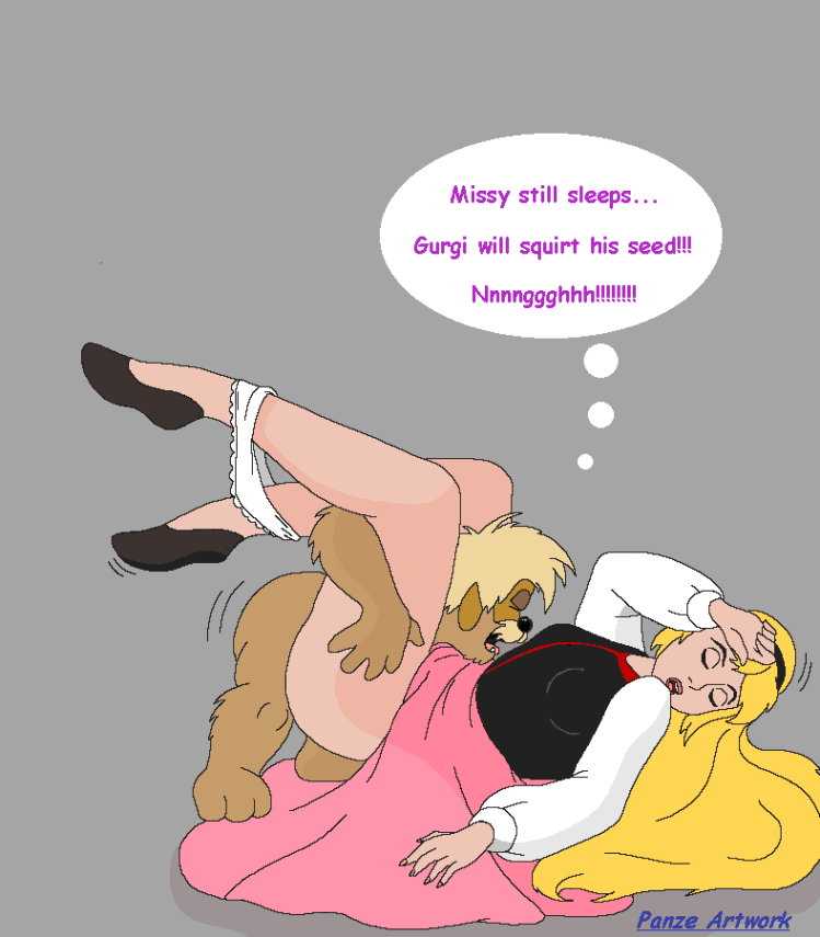 1girls blonde_hair closed_eyes clothed_sex clothing disney dress female female_focus flats footwear fur gurgi interspecies monster_rape panties panze princess_eilonwy rape raped_royalty sex shoes sleep_molestation sleeping speech_bubble the_black_cauldron