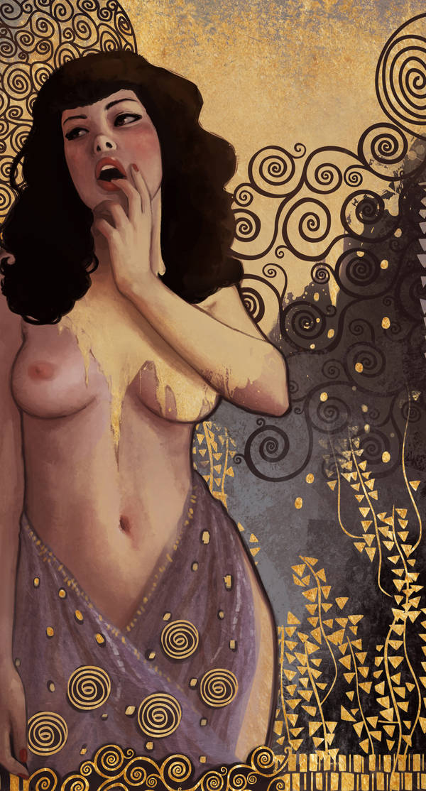 2011 brunette_hair curly_hair daniela_uhlig deviantart digital_painting_(artwork) elegance half_naked long_skirt medium_breasts