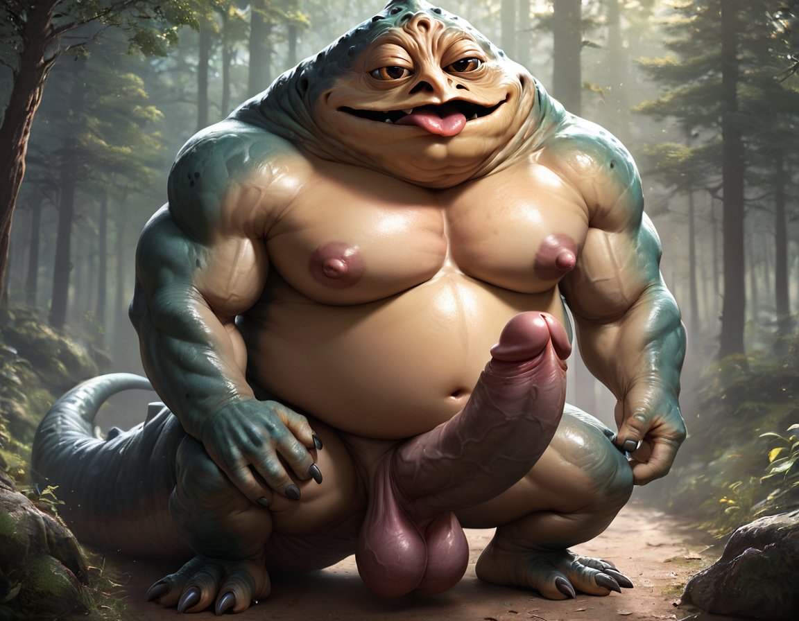 abs ai_generated alien balls bara big_balls big_muscles big_nipples big_pecs big_penis booster_rex daddy dilf erection gay green_body huge_balls huge_cock huge_muscles humanoid hunk hutt jabba_the_hutt male male_only musclegut muscular muscular_humanoid muscular_male navel nipples nude pecs penis solo star_wars