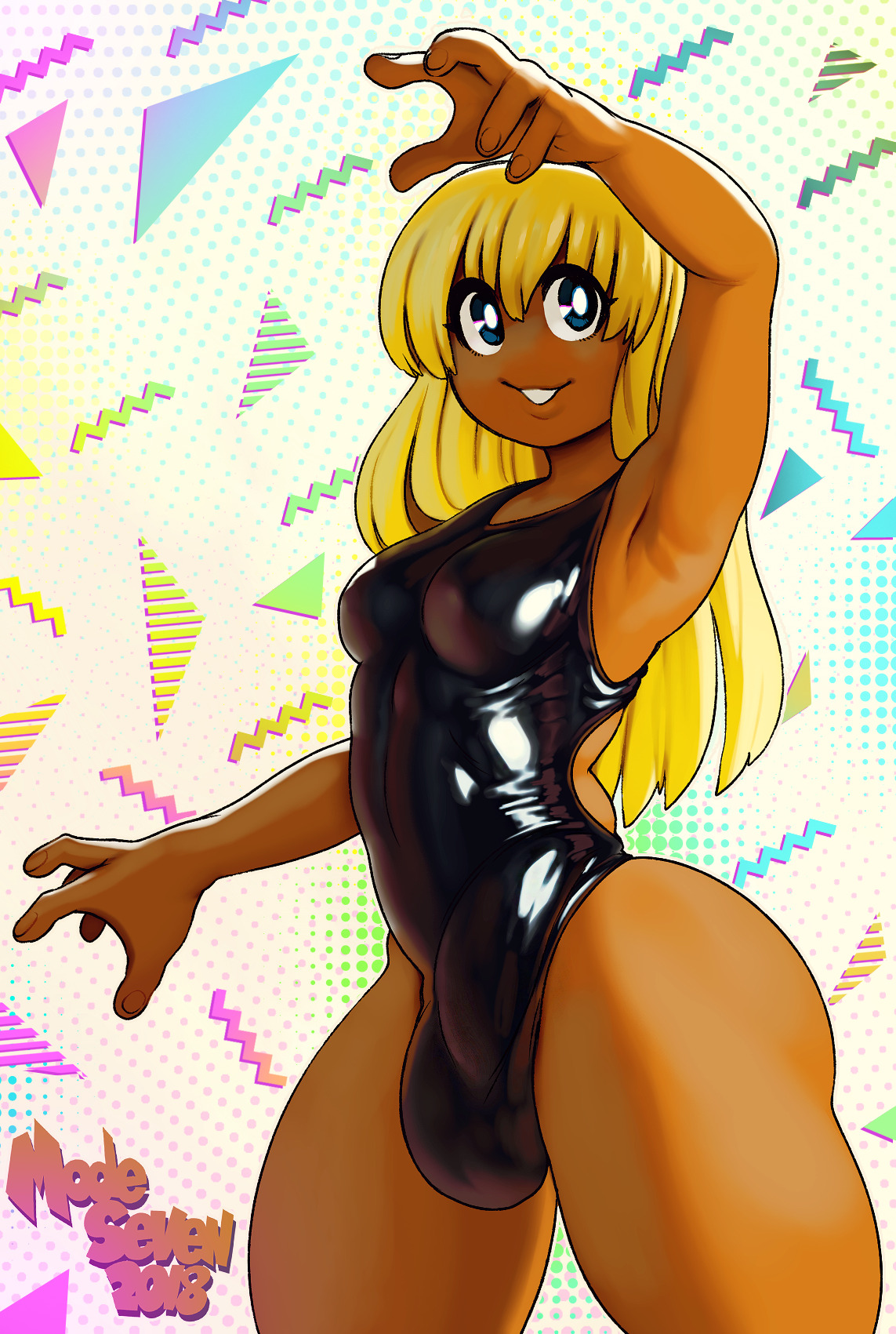 1futa, ami dixie, balls, balls bulge, balls in panties, balls under clothes, breasts, bulge, cameltail, curvy, dark skin, dark-skinned futa, erection, erection in panties, erection under clothes, futa only, futa sans pussy, futanari, intersex, large penis, medium breasts, modeseven, one-piece swimsuit, panties, panty bulge, penis, penis bulge, penis in panties, penis under clothes, solo, solo futa, swimsuit, tenting