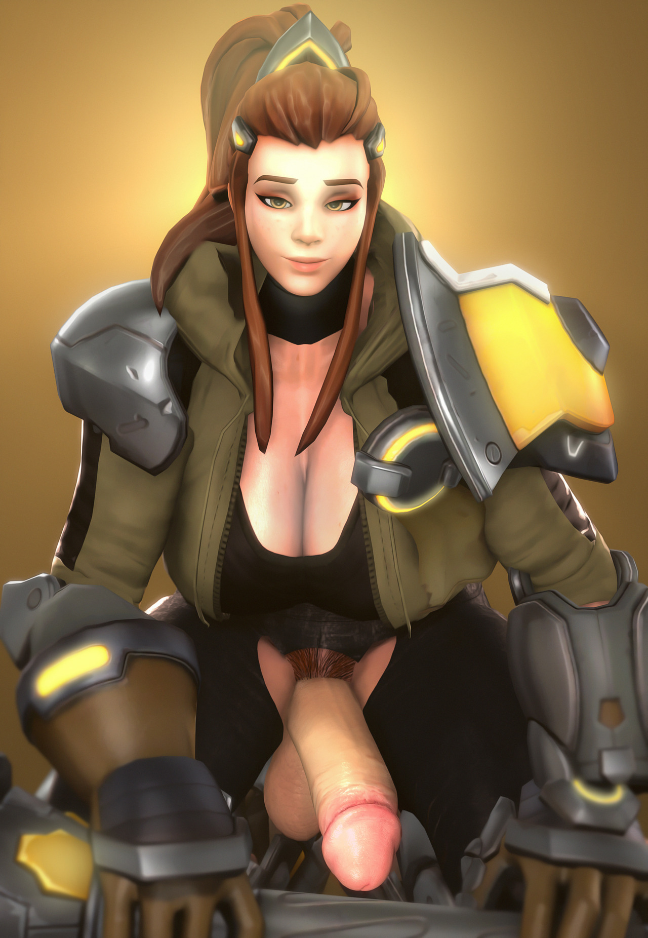 1futa, 3d, big penis, breasts, brigitte, brigitte lindholm, dickgirl, erection, futa only, futanari, intersex, mitrild-sfm, overwatch, penis, solo, solo futa, source filmmaker