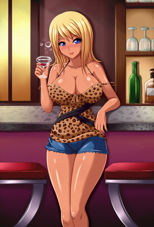 1girls 2015 adult adult_female alcohol bar big_breasts big_cleavage blonde_hair blue_eyes blush caucasian caucasian_female cleavage clothed clothed_female clothing cup drunk female female_only hair holding_object huniepop jean_shorts jessie_maye large_breasts large_cleavage leopard_print looking_at_viewer medium_hair milf purple_eyes realistic_breast_size shorts small_waist solo standing tan-skinned_male tan_skin thighs unknown_artist wine wine_glass