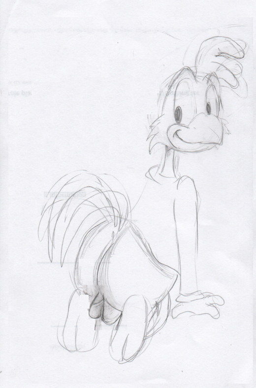 avian balls disney male_only monochrome panchito_pistoles rough_sketch testicles the_three_caballeros