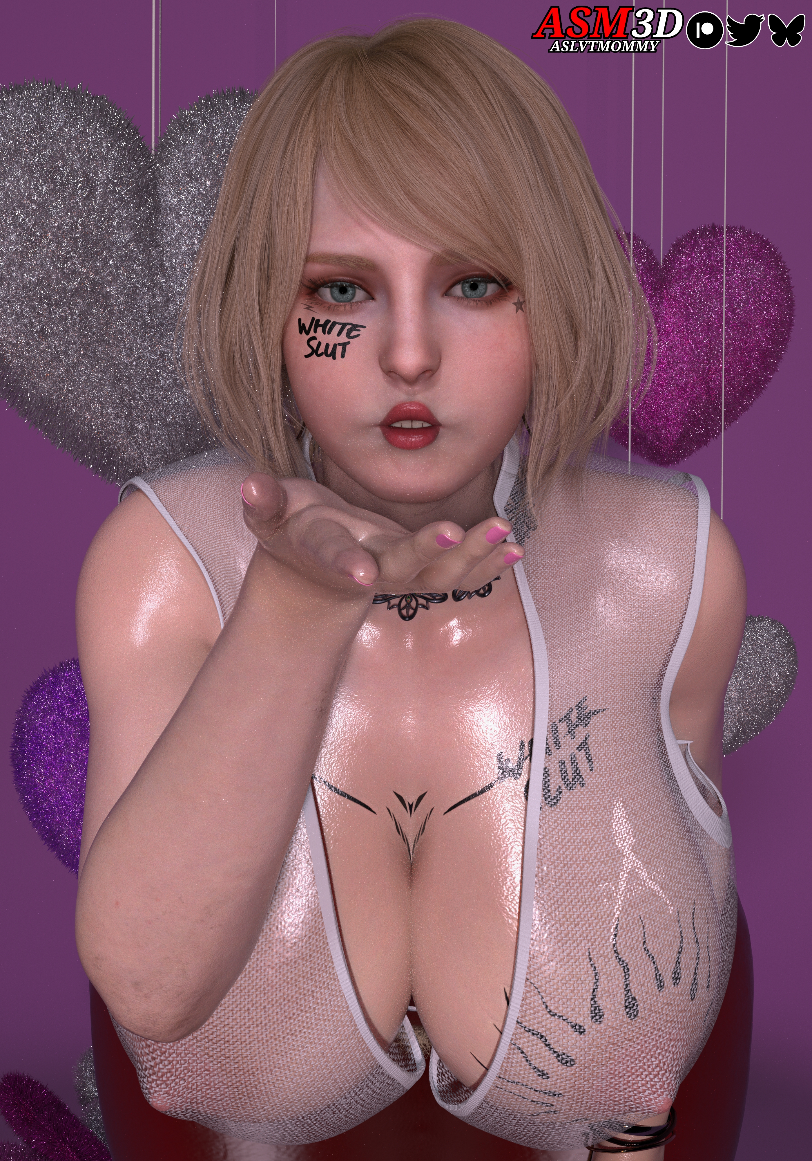 1female, 1girls, 3d, 3d (artwork), 3d model, 3d render, anus, ashley graham, ashley graham (ella freya), aslvtmommy, asm3d, ass, ass bigger than head, ass focus, ass up, asshole, asshole stretched wide, bbc tattoo, big, big areola, big ass, big breasts, big butt, big thighs, biohazard, blonde eyebrows, blonde female, blonde hair, blonde hair female, blonde pubic hair, blonde-haired female, boob, boob squish, boobs bigger than head, boobs focus, boots, boots only, breast focus, breast grab, breast press, breast visible, breasts, breasts bigger than head, breasts out, bubble ass, bubble but, bubble butt, butt focus, butt grab, buttjob, collar, collar ring, collar tag, collarbone, curvaceous, curvaceous body, curvaceous female, curvaceous figure, curvy, curvy body, curvy female, curvy figure, curvy hips, decoration, decorations, english text, erect nipples, eyebrows, eyelashes, female, female focus, female human, female on top, female only, female pubic hair, figure, fit, fit female, front view, fur, heart, heart symbol, heart tattoo, hearts around head, jewel, jewelry, jewish female, jiggle, jiggling, jiggling ass, jiggling breasts, jiggling butt, kiss lips, kiss on lips, kissing, latex, latex clothing, latex panties, latex pants, latex suit, latex thighhighs, light body, light skin, light-skinned female, lingerie, lingerie bra, lingerie only, lingerie panties, lingering stench, lips, lipstick, milf, milf body, milf on top, milfification, nail polish, nailed, nailpolish, nails, nails painted, naked thighhighs, naughty, naughty face, naughty girl, naughty smile, naugty, nipple bulge, nipple fetish, nipple outline, nipple piercing, nipple play, nipple slip, nipple tweak, nipples, nipples visible through clothing, no bra, no panties, nose blush, nude, on back, on front, panties, panties visible through clothing, pants, pants around one leg, patreon, petite, petite body, petite female, pierced ears, pierced nipples, piercing, piercings, pink anus, pink areola, pink areolae, pink nail polish, pink nails, pink nipples, pretty, pretty face, pretty girl, pretty woman, pucker, puckered, puckered anus, puckered lips, queen of spades, red latex, red pants, resident evil, resident evil 4, resident evil 4 remake, sexy, sexy armpits, sexy body, sexy clothing, sexy dress, sexy female, sexy figure, sexy pose, slut tattoo, slutification, sluts, slutty female, solo, solo female, solo focus, sperm circle tattoo, sperm tattoo, sports bra, sportswear, strapless, studio, tattoo, tattoo on arm, tattoo on breast, tattoo on butt, tattoo on chest, tattoo on legs, tattooed arm, tattoos, tattoos everywhere, teen, teenage girl, teenager, text, text on clothing, thick, thick ass, thick butt, thick hips, thick legs, thick lips, thick thighs, thong, thong bikini, thong panties, thong underwear, tits bigger than head, tits focus, tits out, titties, topless, topless female, translucent, translucent clothing, translucent underwear, transparent, transparent clothing, transparent shirt, underwear, underwear only, video games, visible areolae, visible breath, visible nipples, voluptuous, voluptuous body, voluptuous female, voluptuous milf, watermark, wet, wet body, wet clothes, wet clothing, wet panties, wet pussy, wet shirt, wet skin, white body, white legwear, white panties, white shirt, white skin, whore tattoo, whored, whored out, whores, yellow hair