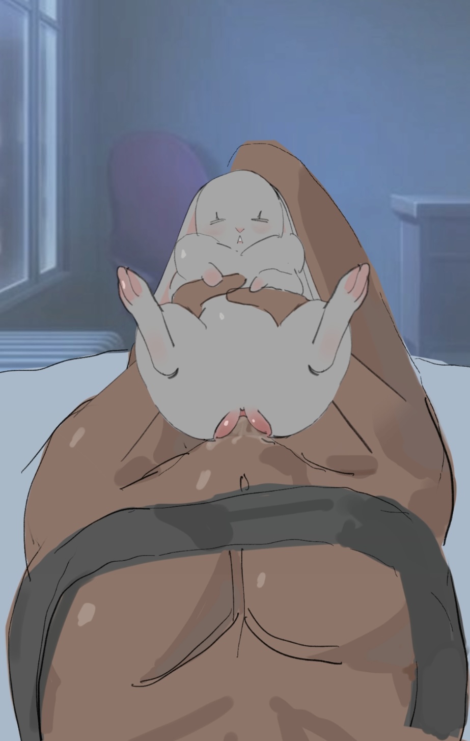 animal, animal ears, animal genitalia, animal pussy, animal tail, artist request, bunny, bunny ears, bunny girl, bunny pussy, bunny tail, cum, cum in pussy, cum inside, cumming, cumming inside, female bunny, female feral, female focus, female rabbit, feral, feral pussy, fur, futa on animal, futa on bunny, futa on female, futa on feral, futa with female, futanari, human, human on feral, human raping feral, rabbit, rabbit ears, rabbit girl, rabbit pussy, rabbit tail, source request, white fur, zoophilia