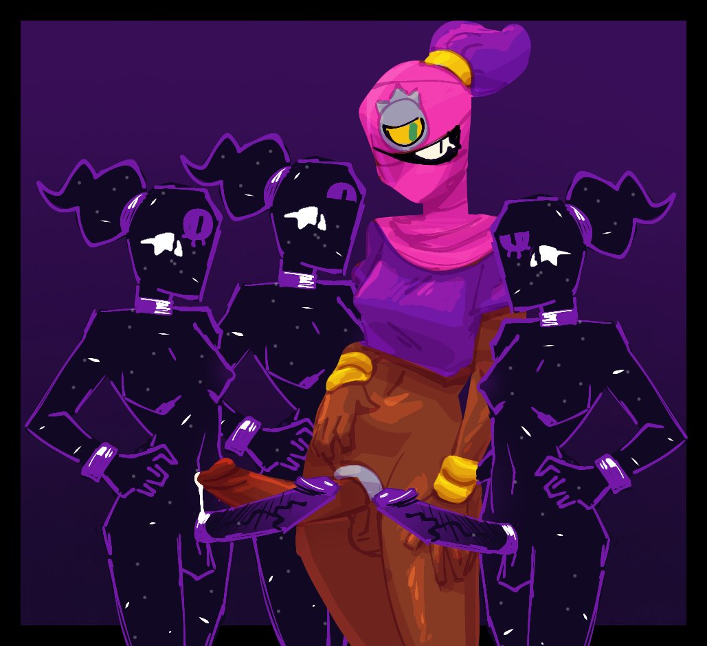 4futas balls big_breasts big_penis bottomless brawl_stars breasts clothed clothing cum dark-skinned_futanari dark_skin doppelganger erection futa_only futanari huge_cock human partially_clothed penis smooth_balls smooth_penis standing tara_(brawl_stars) thick_thighs thony_690 thony_690 wide_hips