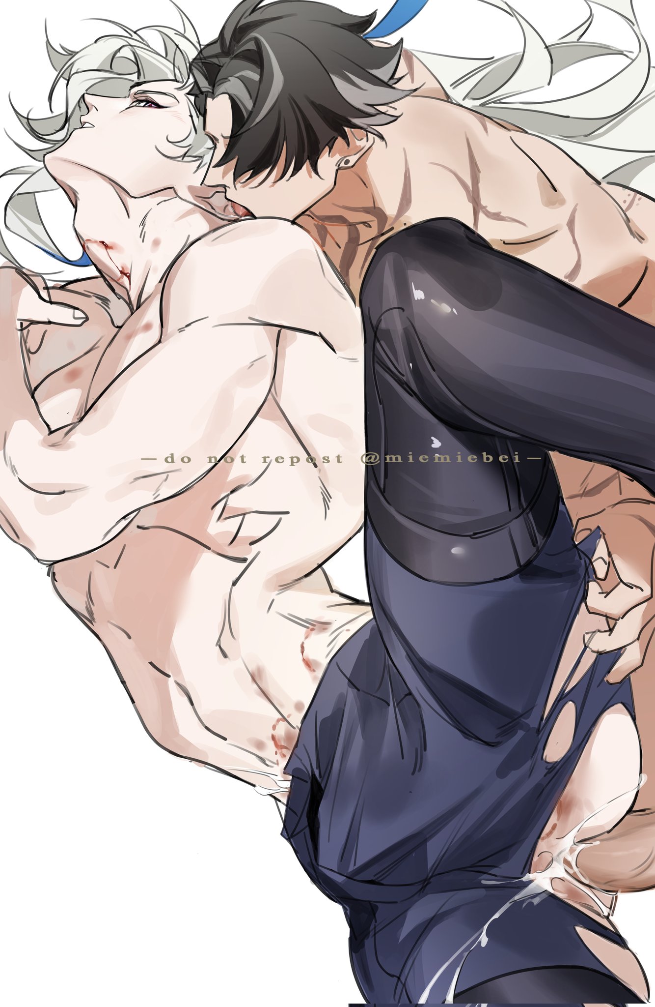 2boys, anal penetration, anal sex, gay, gay sex, genshin impact, male, male only, neuvillette (genshin impact), penetration, sex, wriothesley (genshin impact), yaoi