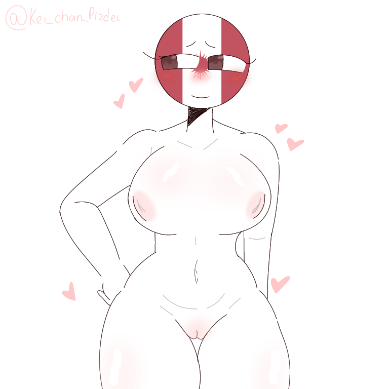 1girls, artist name, artist signature, blush, breasts, breasts out, brown eyes, countryhumans, countryhumans girl, countryhumans oc, fanart, fanart from twitter, heart, heart symbol, kei chan pizdec, naked, naked female, oc, simple background, tagme, thick thighs, thighs, tits out, white background, white skin, xx.canada.xx, xx.canada.xx style