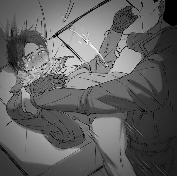 anal, anal sex, asian male, bottom cums first, broken rape victim, crying, crying with eyes open, cum on own face, cum on self, cumming while penetrated, cumshot, dead by daylight, handsfree ejaculation, holding hands, jake park, male only, male/male, masked, masked male, michael myers, obscured penetration, rape, raped by enemy, yaoi