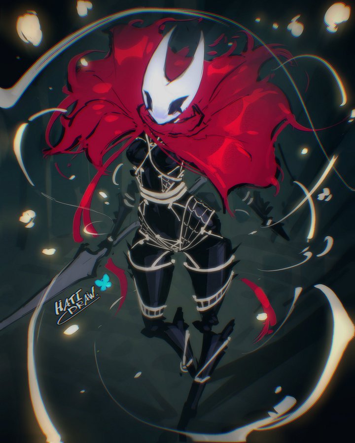 hatidraw, hollow knight, hollow knight: silksong, hornet (hollow knight), silksong, twitter