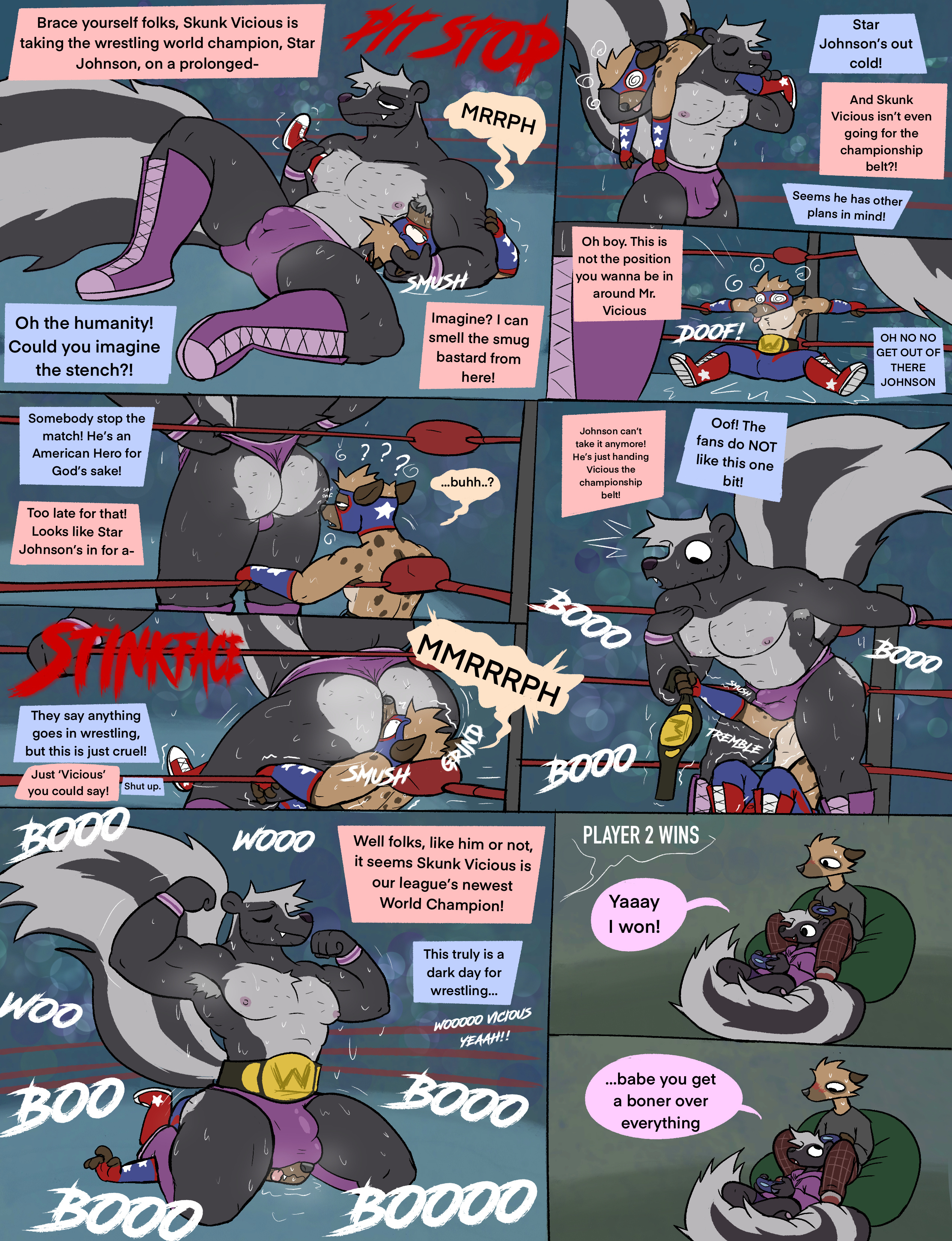 comic, furry, gay, happyroadkill, text, text bubble