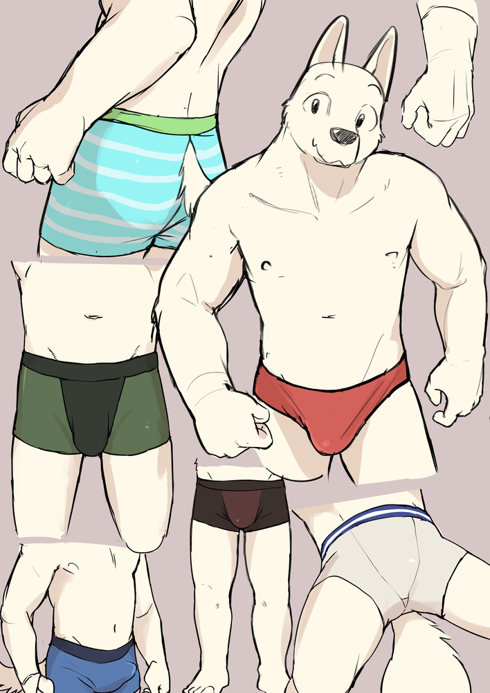 1boy anthro canine furry furry_only lad male male_only manmosu_marimo muscular muscular_male solo solo_focus speedo speedo_only underwear white_canine_(marimo) white_fur wolf wolf_ears