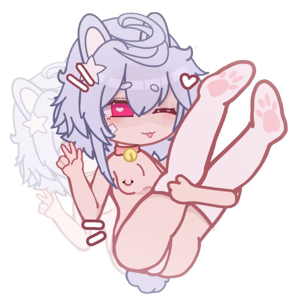 cat tail, gacha, gacha club, original character, socks