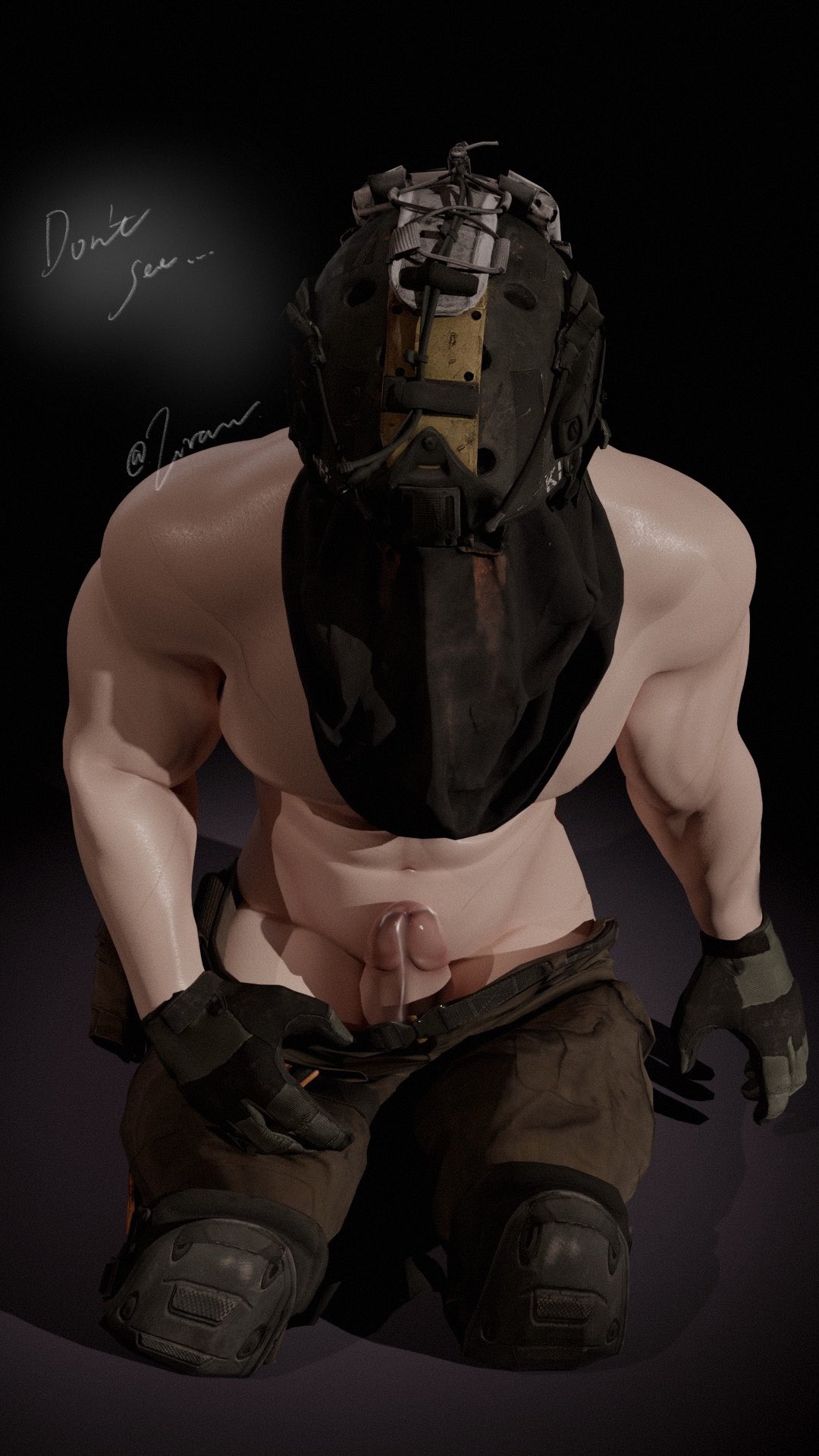 1boy 3d 3d_model 3d_render bara bara_tiddies bara_tits barazoku blender_(software) call_of_duty call_of_duty_modern_warfare_2_(2022) high-angle_view huge_cock human könig konig male male_only malesub masked masked_male muscular muscular_male on_knees pale_skin pants_down penis precum_drip precum_on_penis precum_string sniper_veil solo strongfat submission submissive_male tactical_gear toned_male z_ran