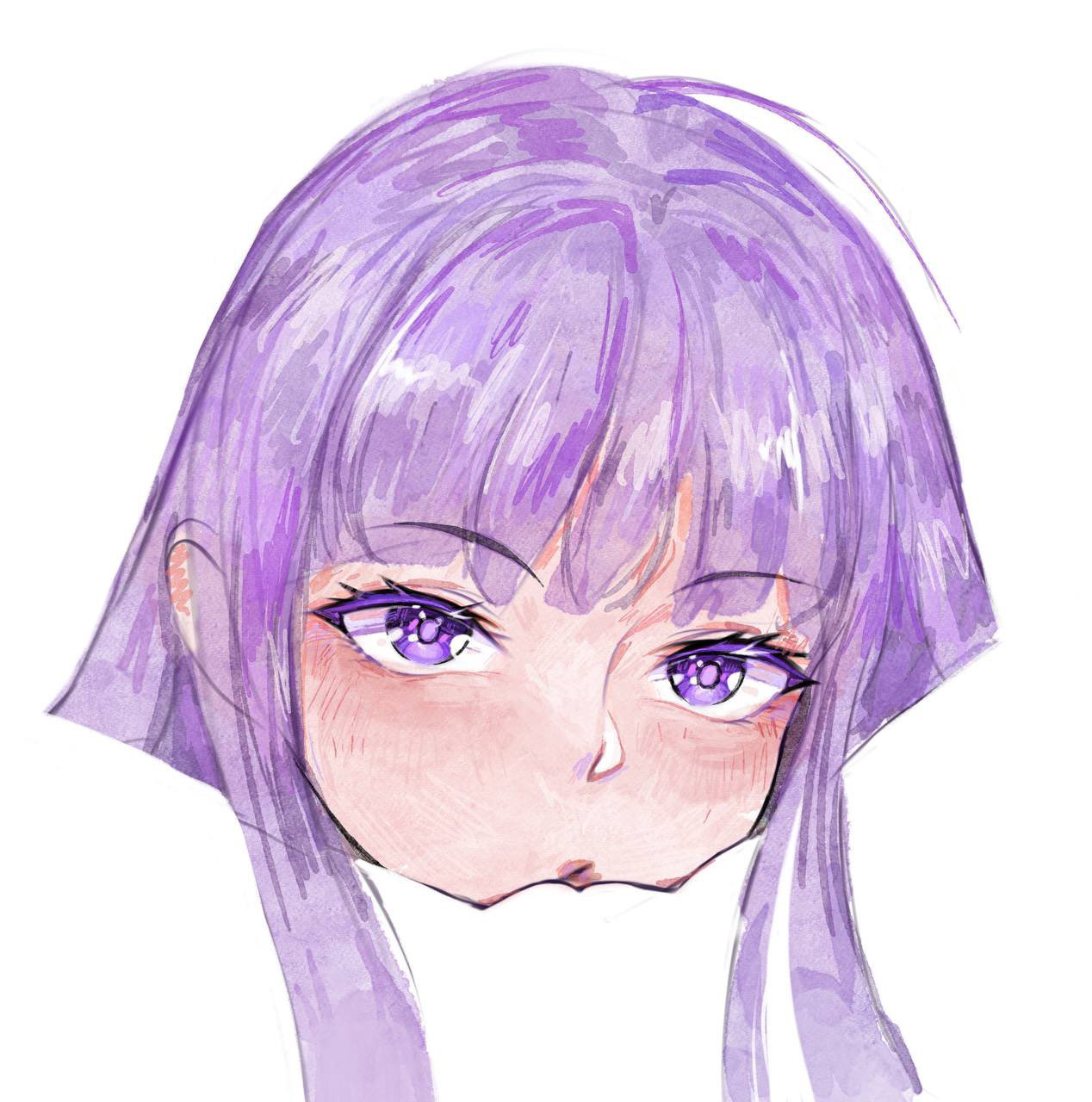 2girls, face in pussy, female, female only, female pov, fern (sousou no frieren), hatsukiowil, imminent oral, lesbian couple, looking at another, looking at partner, looking at viewer, negative space cunnilingus (meme), pov, pov eye contact, pussy, pussy lips, pussy peek, sousou no frieren, vagina, yuri
