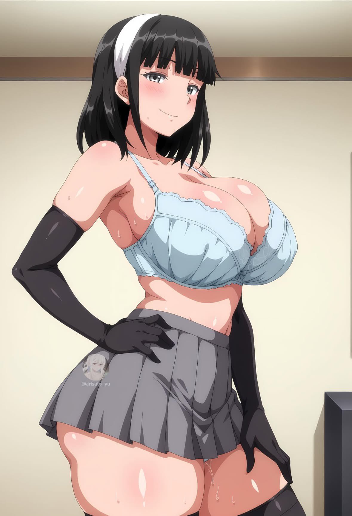 1female, 1girls, ai generated, arisato yu, female, female only, komiya anna, muttsuri do sukebe tsuyu gibo shimai no honshitsu minuite sex sanmai, solo, solo female, tagme, voluptuous, voluptuous female