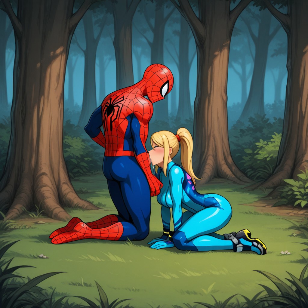 1boy 1boy1girl 1girls ai_generated big_ass big_breasts breasts curvaceous curvy curvy_figure digital_media_(artwork) female hips hourglass_figure huge_ass huge_breasts large_ass large_breasts legs light-skinned_female light-skinned_male light_skin loverlassysponk male male/female marvel marvel_comics mature mature_female mature_male metroid nintendo peter_parker samus_aran slim_waist spider-man spider-man_(series) straight thick thick_hips thick_legs thick_thighs thighs voluptuous waist wide_hips