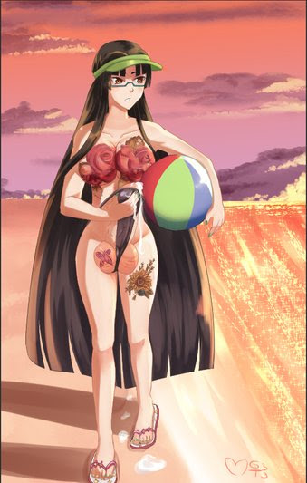 1futa 2021 artist_request artist_signature balls balls_in_bikini beach beach_ball big_breasts bikini black_hair breasts clothed clothing cum_trail erection erection_under_clothes futa_only futanari glasses high_school_dxd higher_resolution_request holding_penis huge_balls huge_cock human light-skinned_futanari light_skin long_hair lowres mostly_nude painted_nails penis precum precum_drip purple_eyes really_long_hair sand sandals shinra_tsubaki solo standing sunset tattoos tenting third-party_source unknown_artist