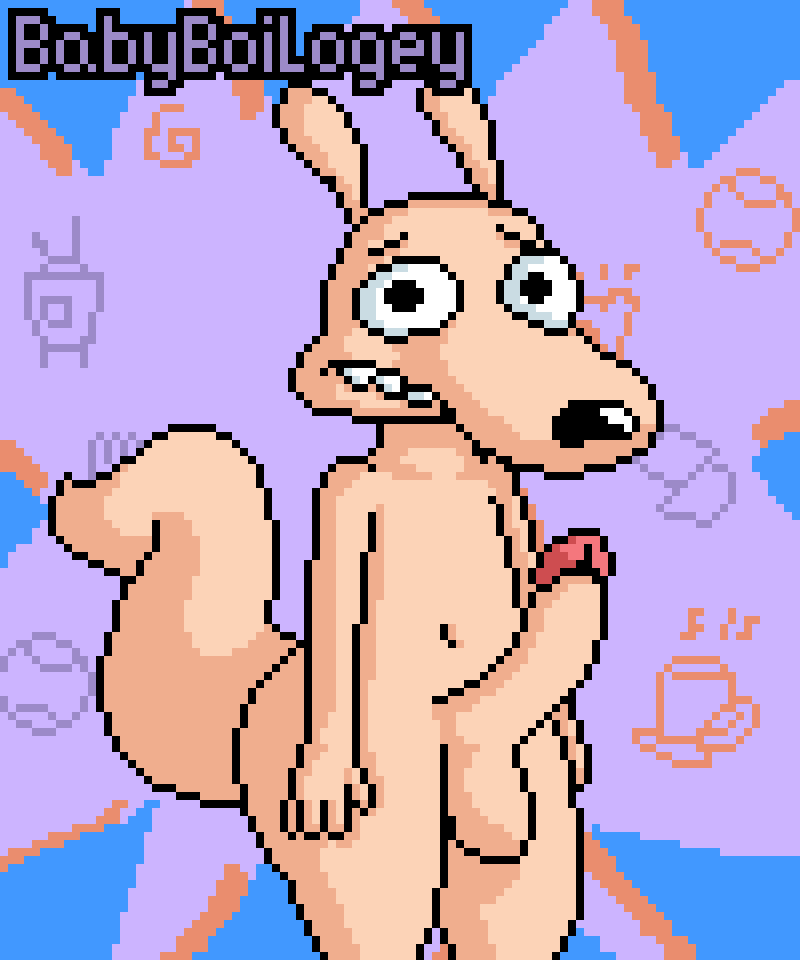 babyboilogey furry male male_only nickelodeon penis rocko rocko's_modern_life wallaby