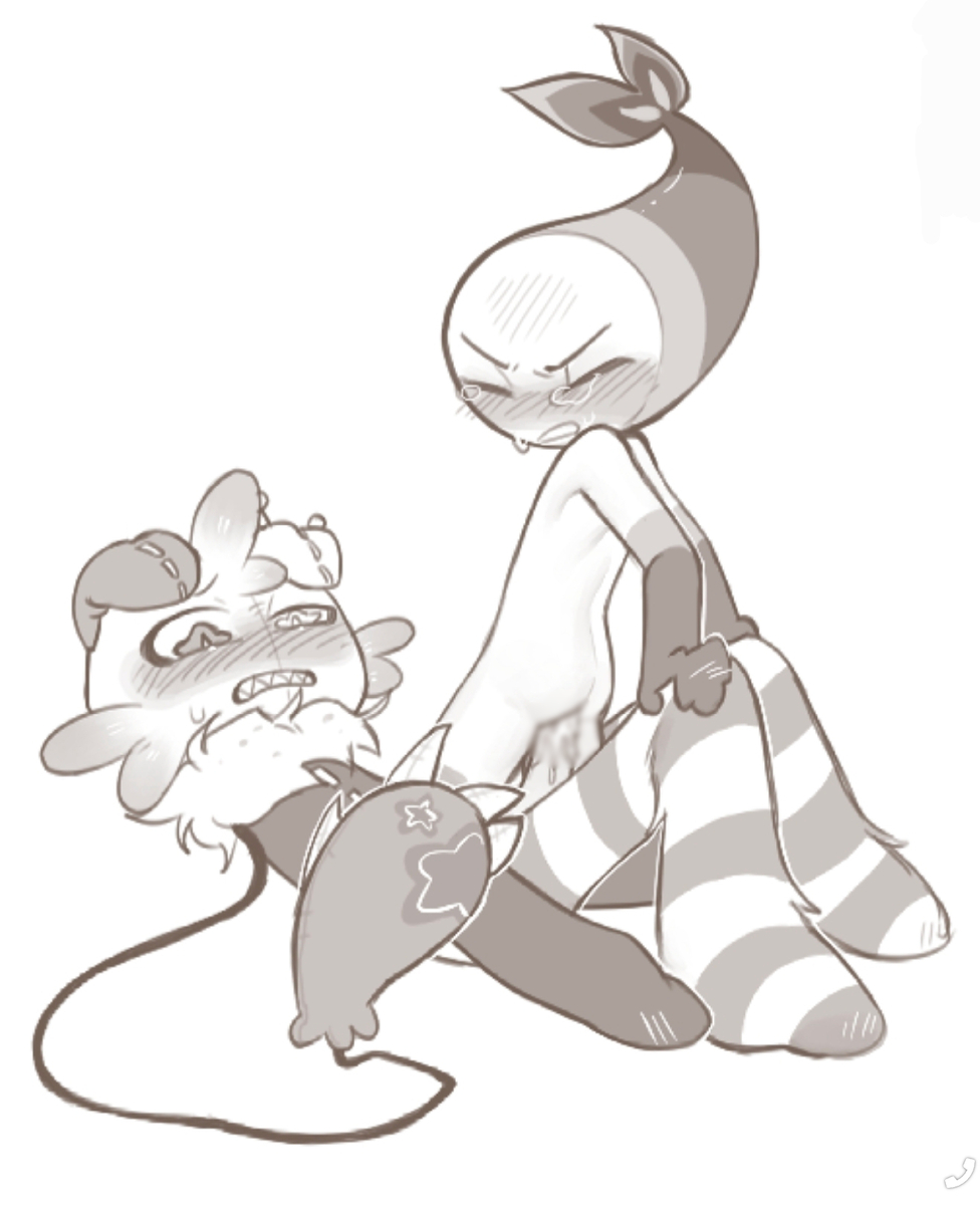 2boys, anal, anal sex, blush, censored, crying, dandy's world, gay, gay anal, gay male, gay sex, goob (dandy's world), homosexual, homosexual male, homosexual sex, kumakimura, male, male only, male penetrated, male penetrating, male penetrating male, male/male, shrimpo (dandy's world), sweat, yaoi