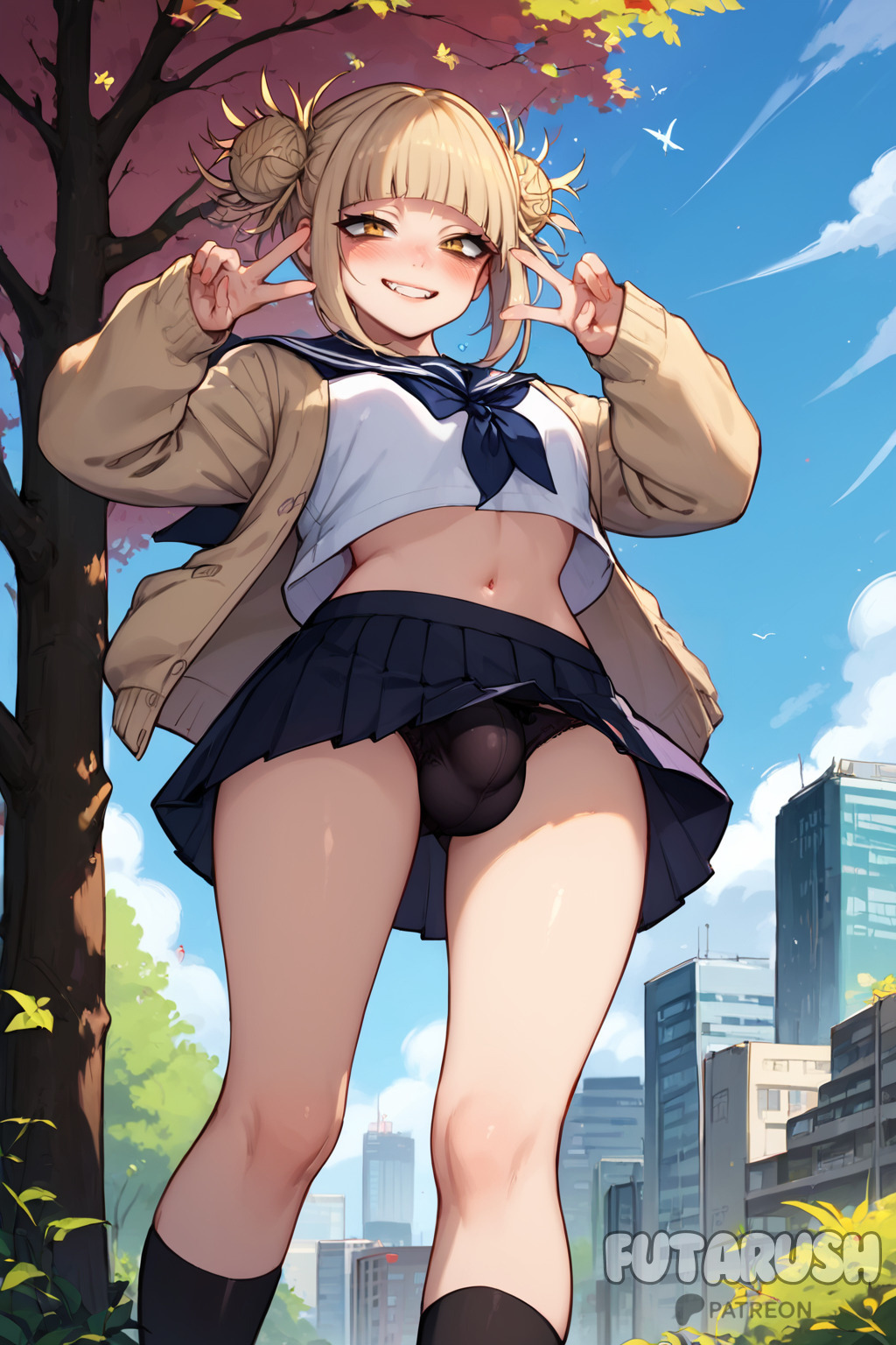 1futa 1shemale ai_generated artist_name big_bulge big_penis black_panties boku_no_hero_academia breasts bulge cock commission dick dickgirl erect_penis erected_penis erection from_below futa_balls futa_only futa_sans_pussy futanari futarush himiko_toga huge_bulge large_cock large_penis my_hero_academia naked naked_futa naked_futanari nsfw nude_futa nude_futanari panties patreon patreon_username penis school_uniform schoolgirl shemale skirt solo solo_futa sultryspark toga_himiko video_game video_games