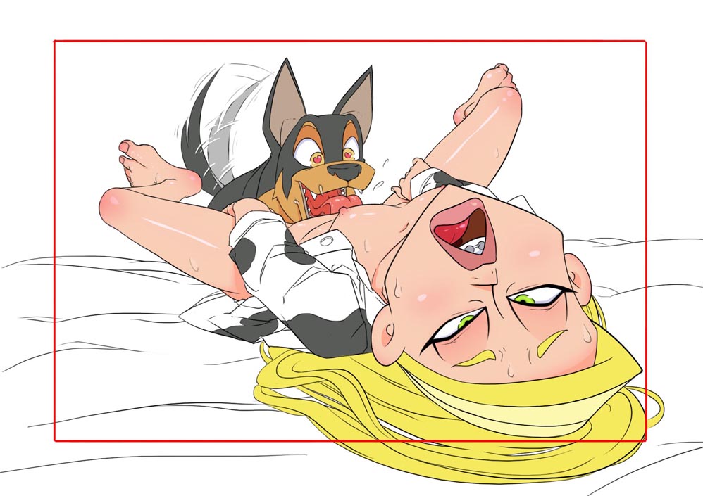 1boy 1girls bestiality braceface canine cunnilingus dog female female_on_feral feral feral_on_female feral_on_human human human_on_feral interspecies licking male mammal oral sampson_(braceface) sharon_spitz speluni white_background zoophilia