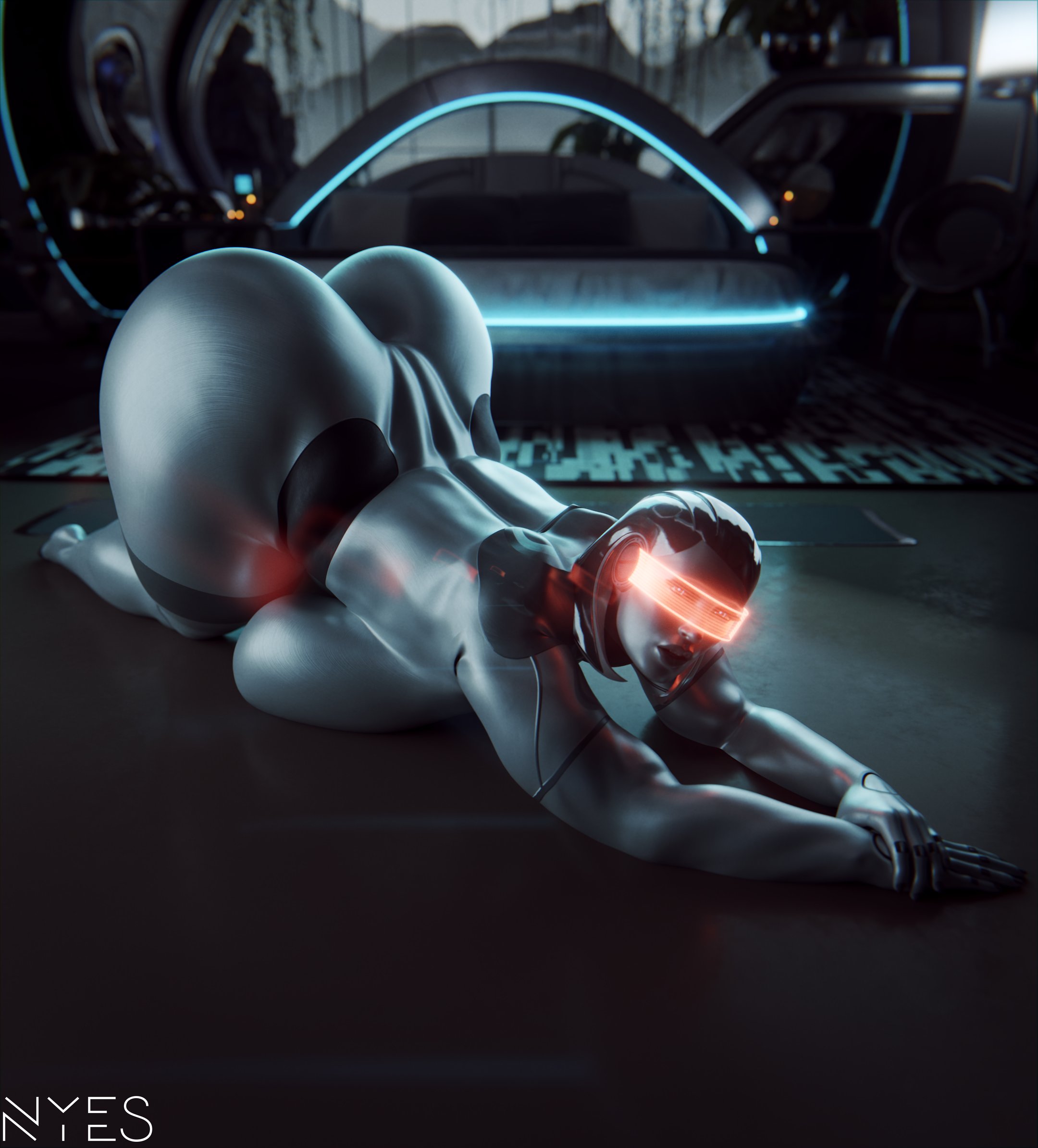 1girls, 3d, big ass, big breasts, edi, edi (rigid3d), extreme proportions, fat ass, female, female only, huge ass, huge breasts, large ass, large breasts, mass effect, nude, nude female, nyes117, robot, robot girl, thick thighs, voluptuous