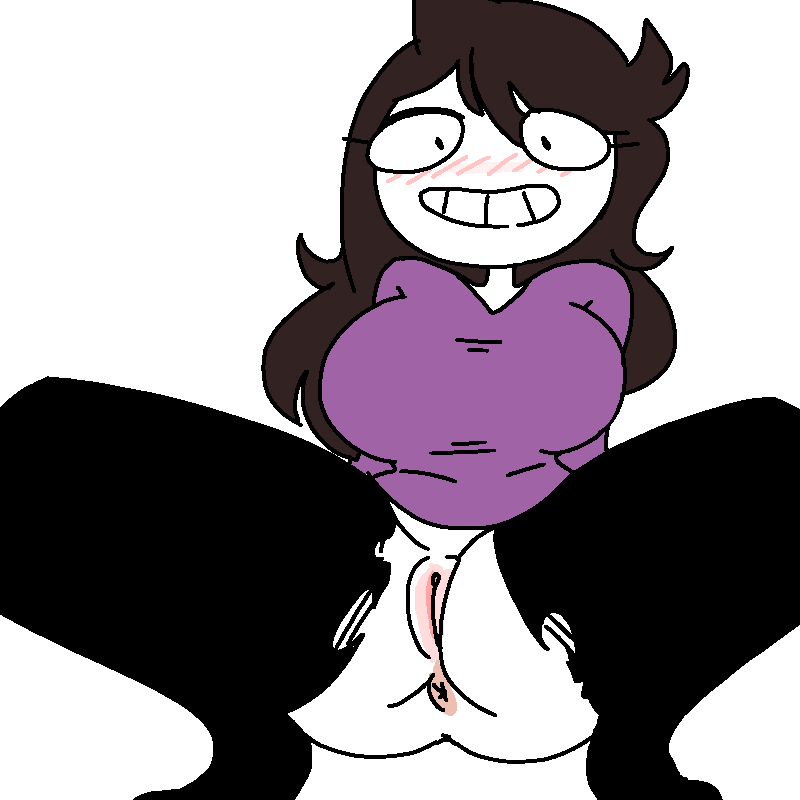 1girls, anus, breath, female, female only, jaiden animations, jakejeong, pussy, ripped clothing, ripped pants, solo, squatting, stickman, torn clothes, youtube, youtuber
