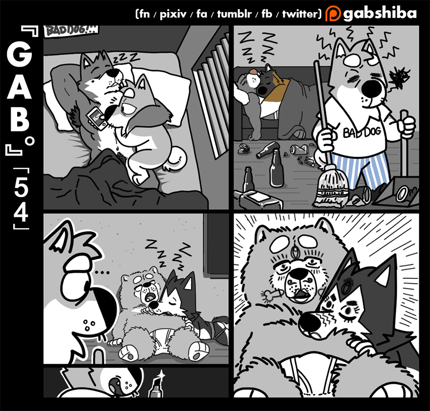 ... 3_toes 5_fingers akita anthro armpit_hair bau_husky bed blinders bottle broom can canine chow_chow cleaning closed_eyes clothed clothing convenient_censorship cuddling eyebrows eyewear fully_clothed gab_shiba gabshiba group holding_object holding_phone hug husky inside jockstrap lying male mammal navel nude on_back on_bed on_front on_ground on_side on_sofa open_mouth open_smile pants pencil_(object) phone pillow pit_bull poster pubes ruff_bull shirt siberian_husky sleeping smile sound_effects standing t-shirt toes topless under_covers underwear voff_akita wang_chow window wolf wuff_(gabshiba) yaoi zzz