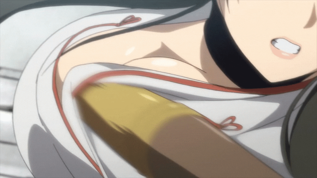 10s animated areolae breasts eiwa female large_breasts nipples queen's_blade screencap tomoe_(queen's_blade)