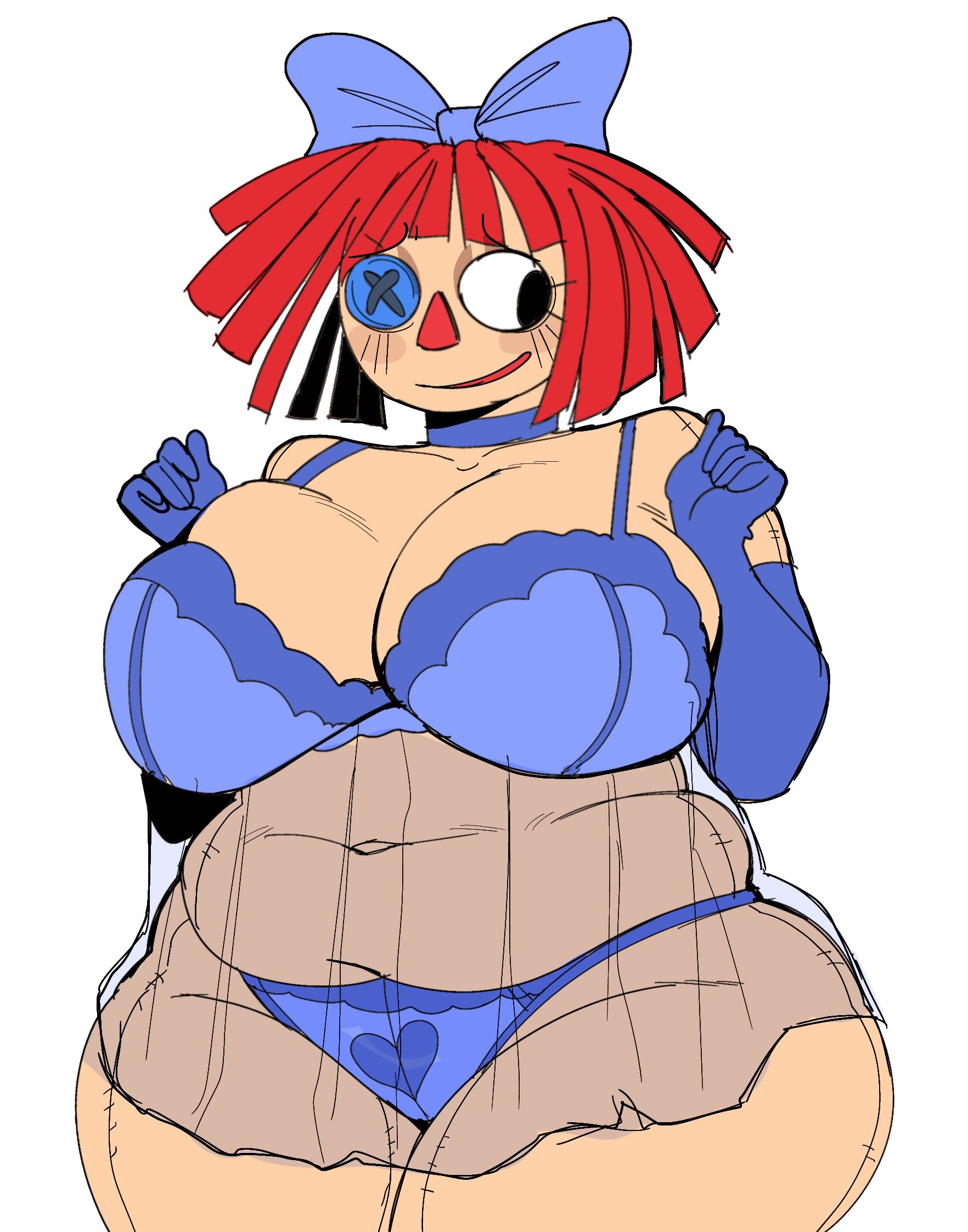 1girls, artiah669, bbw, belly, big breasts, big thighs, bikini, breasts, breasts bigger than head, breasts out, chubby, chubby female, curvaceous, curvy, curvy body, curvy female, curvy figure, curvy hips, female, fleshpie669, glitch productions, huge breasts, huge thighs, large breasts, lingerie, lingerie only, massive thighs, overweight, overweight female, pinup, plushie, ragatha, ragatha (tadc), ragatha (the amazing digital circus), red hair, redhead female, sexy, the amazing digital circus, thick legs, thick thighs, thunder thighs, thunderthighs, tits bigger than head, tits out, voluptuous, voluptuous body, voluptuous female, wide hips, wide thighs