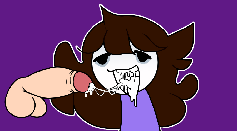 bluejr brown_hair cum cum_in_mouth cum_string cumshot fat_cock jaiden jaiden_animations penis tagme youtube youtuber