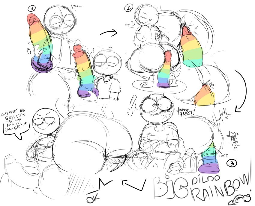 alexis_(elchilenito) anal anal_insertion anal_penetration anal_sex big_ass big_butt big_dildo dildo elchilenito femboy male_only mateo_(elchilenito) penetration rainbow_dildo riding riding_dildo rough_sketch sex sketch tagme thicc_boys thicc_boys_(elchilenito) work_in_progress