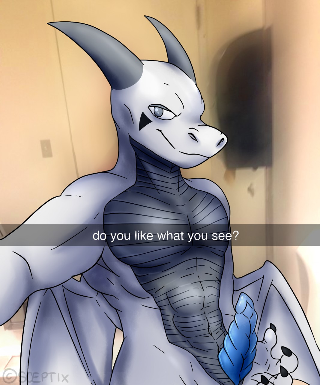 dragon elvor_xaetri male_focus penis scalie sceptix snapchat solo solo_male