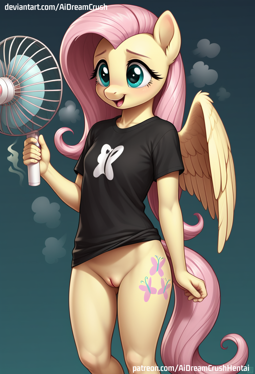 ai_generated aidreamcrush cute facial hair pony pussy steam wings