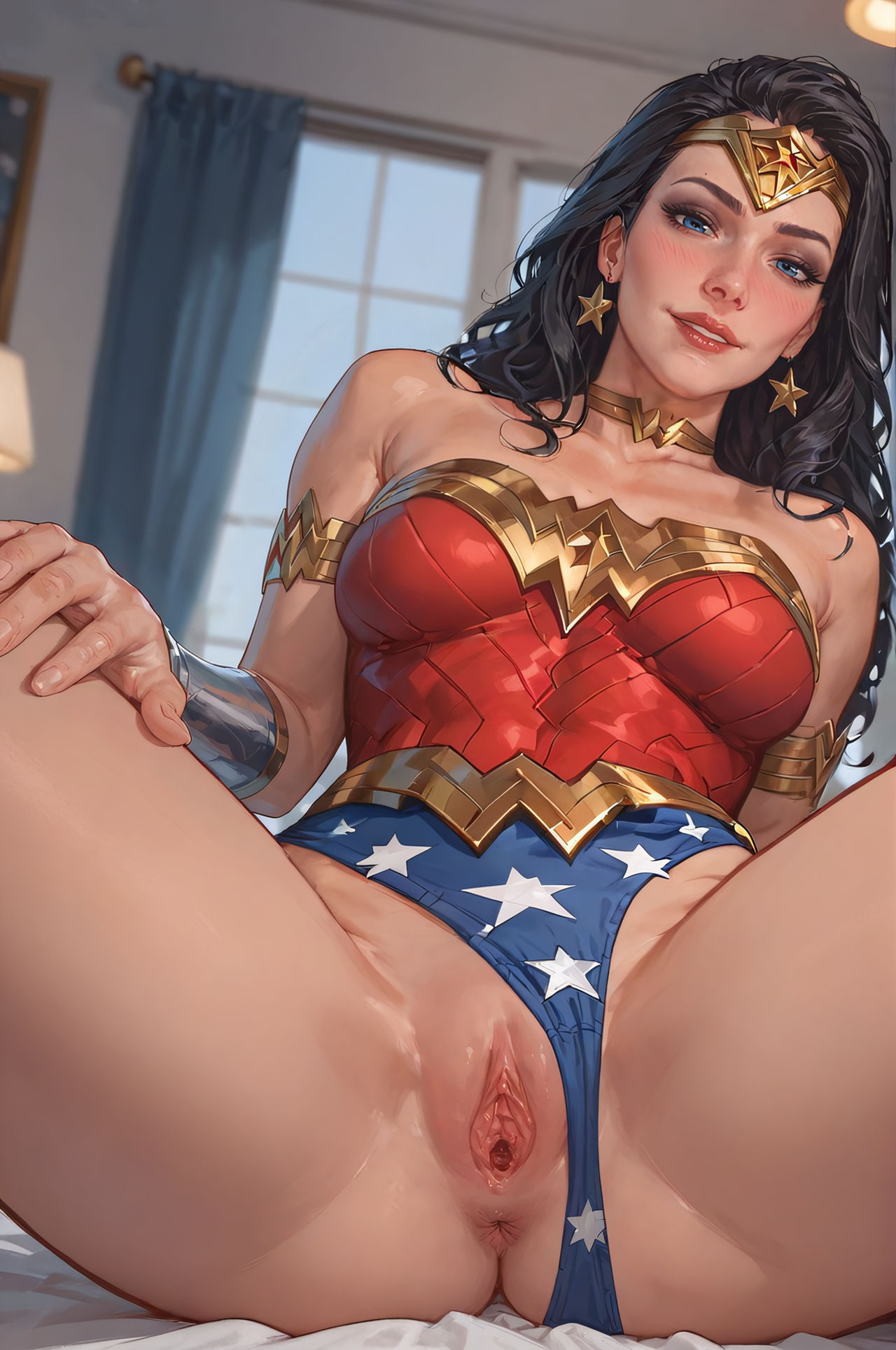 1girls ai_generated amazon anus ass asshole black_hair blue_eyes curvaceous curvaceous_body curves curvy curvy_body curvy_female curvy_figure dc dc_comics diana_prince exposed_anus exposed_ass exposed_butt exposed_pussy exposed_vagina female female_only heroine holyoilsus hourglass_figure light-skinned_female light_skin pussy solo solo_female superhero superheroine themysciran vagina voluptuous voluptuous_female wonder_woman wonder_woman_(series)