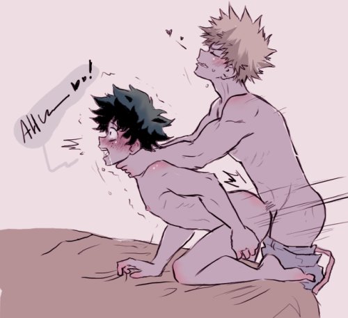 2boys, anal, anal sex, asphyxiation, blonde hair, choking, clothing, dominant, dominant male, domination, drooling, from behind, gay, green hair, hands around neck, heart, izuku midoriya, katsuki bakugou, male, male only, my hero academia, nude, nude male, pants, pants down, questionable consent, rough sex, saliva, submissive, submissive male, tagme, topless, yaoi