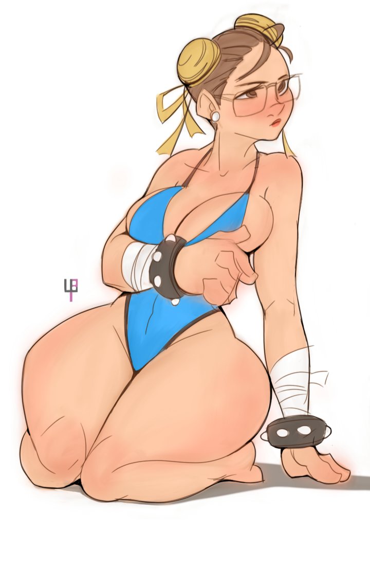 ass ass_focus big_breasts chun-li female female_only hourglass_figure safe_for_work street_fighter thick_thighs tight_clothing tomphelippe wide_hips