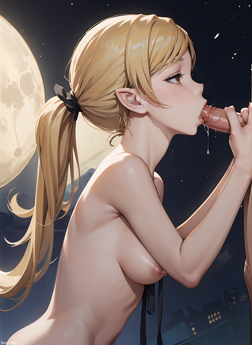 1boy 1boy1girl 1girls 2d ai_generated athletic athletic_female big_eyes big_penis blonde_hair blowjob blush chest curvy curvy_figure cute cute_face detailed elf_ears exhibitionism eyelashes eyeshadow fellatio female female_only fit fit_female high_quality kizumonogatari light-skinned_female light_skin lips lipstick long_hair looking_at_viewer makeup mascara medium_breasts monogatari_(series) nero100 nipples nisemonogatari no_bra nudity oral oral_sex oshino_shinobu outside pale-skinned_female pale_skin patreon penis penis_in_mouth petite pointy_ears public public_humiliation public_nudity public_sex seductive seductive_look side_view skinny small_breasts stable_diffusion tagme teenage_girl teenager testicles thin thin_arms thin_female thin_waist vampire vampire_girl yellow_eyes young younger_female