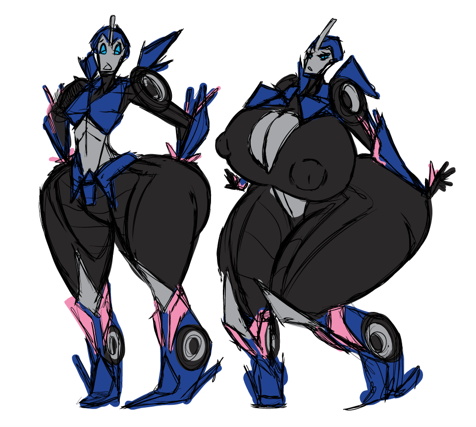 1girls arcee arcee_(prime) ass ass_expansion big_ass big_breasts breast_expansion breasts female female_only huge_ass huge_breasts kevemperor solo solo_female thick_thighs transformers transformers_prime wide_hips xelbaxexilex