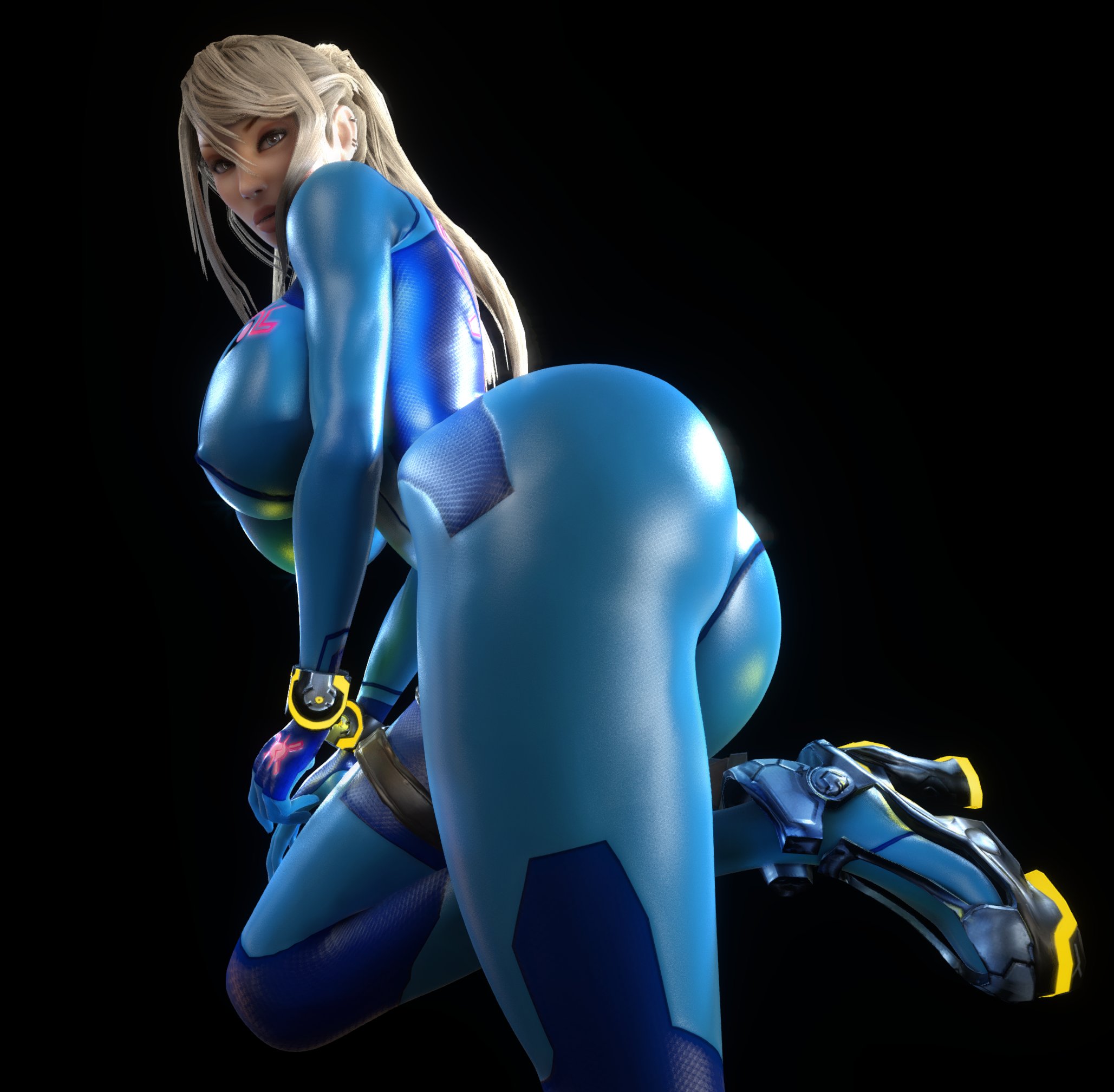 1girls, 3d, 3d (artwork), alternate ass size, alternate breast size, ass, big ass, big breasts, big thighs, bimbo, black background, blonde female, blonde hair, blonde hair female, blonde-haired female, blue bodysuit, bodysuit, booty, breasts, breasts bigger than head, clothed, clothed female, female, female focus, female only, female solo, from below, from below view, hi res, high heels, high resolution, highres, huge ass, huge breasts, jpeg, large ass, large breasts, large thighs, long ponytail, looking at viewer, looking down, looking down at viewer, metroid, nintendo, nipple bulge, nipples, nipples visible through clothing, pony, samus aran, simple background, skin tight, skin tight outfit, skintight, skintight bodysuit, skintight clothing, solo, solo female, solo focus, tagme, thighs, tight bodysuit, tight clothing, vaako, zero suit, zero suit samus