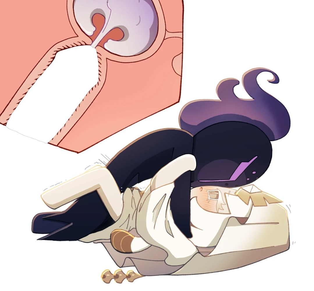 cookie run, female, male, male/female, masked male, morinowitch, mystic flour cookie, sex, silent salt cookie, straight sex, white hair