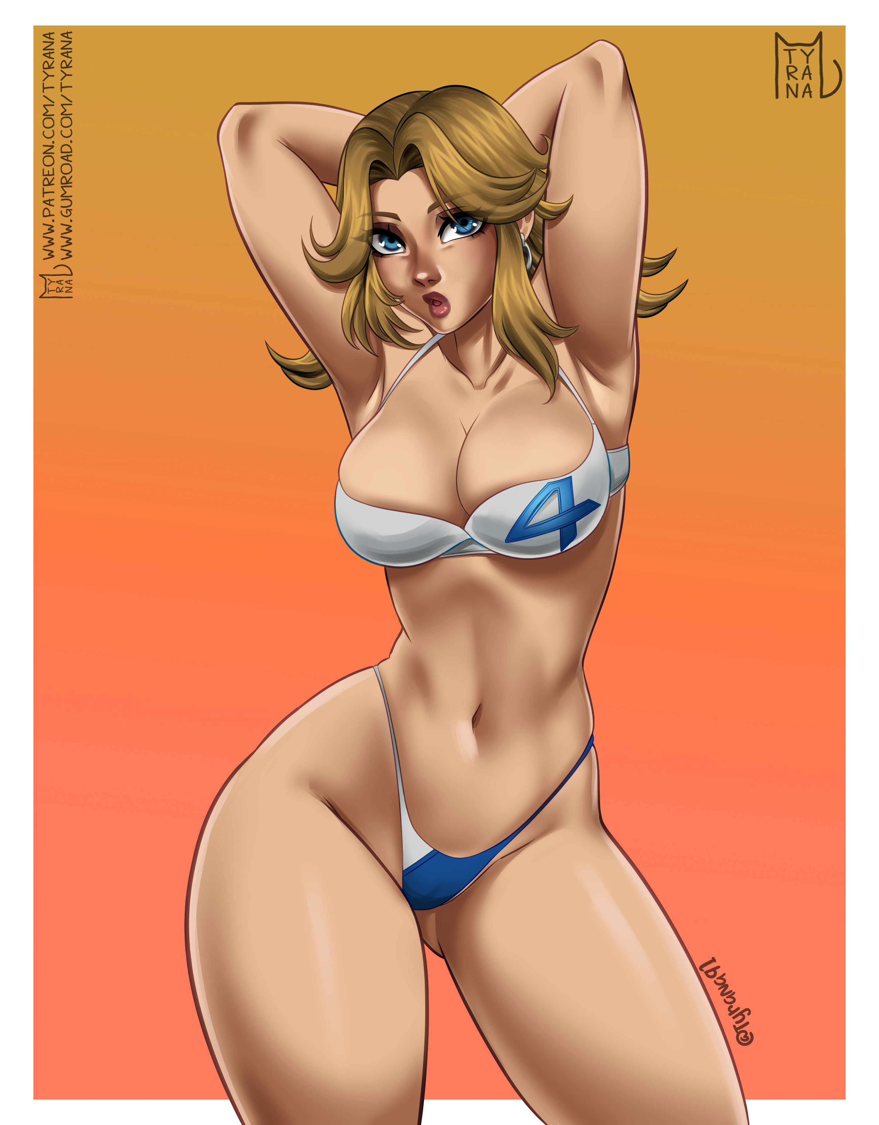 big breasts, bikini, breasts, female, invisible woman, invisible woman (marvel rivals), marvel, marvel rivals, sue storm, tagme, tyrana
