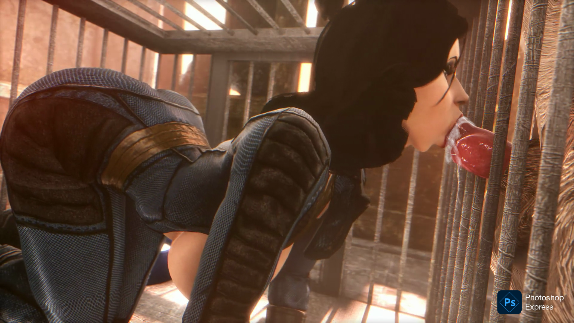 1boy, 1girls, 3d, ass, big ass, big breasts, big penis, bioshock, bioshock infinite, breasts, canine, elizabeth comstock, female, feral, male, noname55, penis, zoophilia