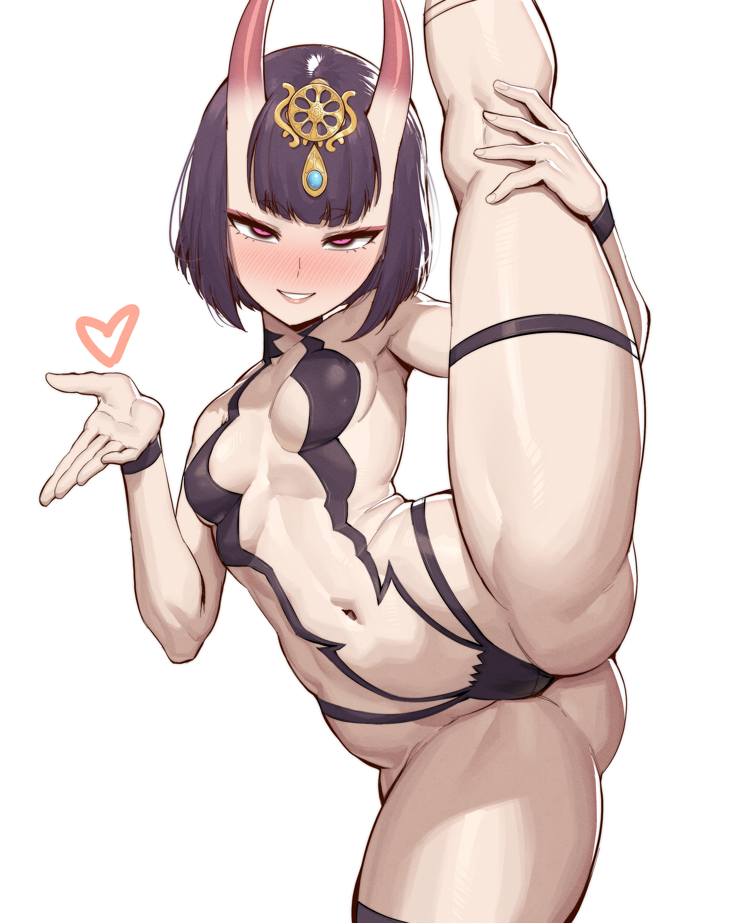1girls, fate (series), fate/grand order, female, female focus, female only, light skin, light-skinned female, shuten douji (fate), slim waist, solo, solo female, solo focus, speedl00ver, thighs