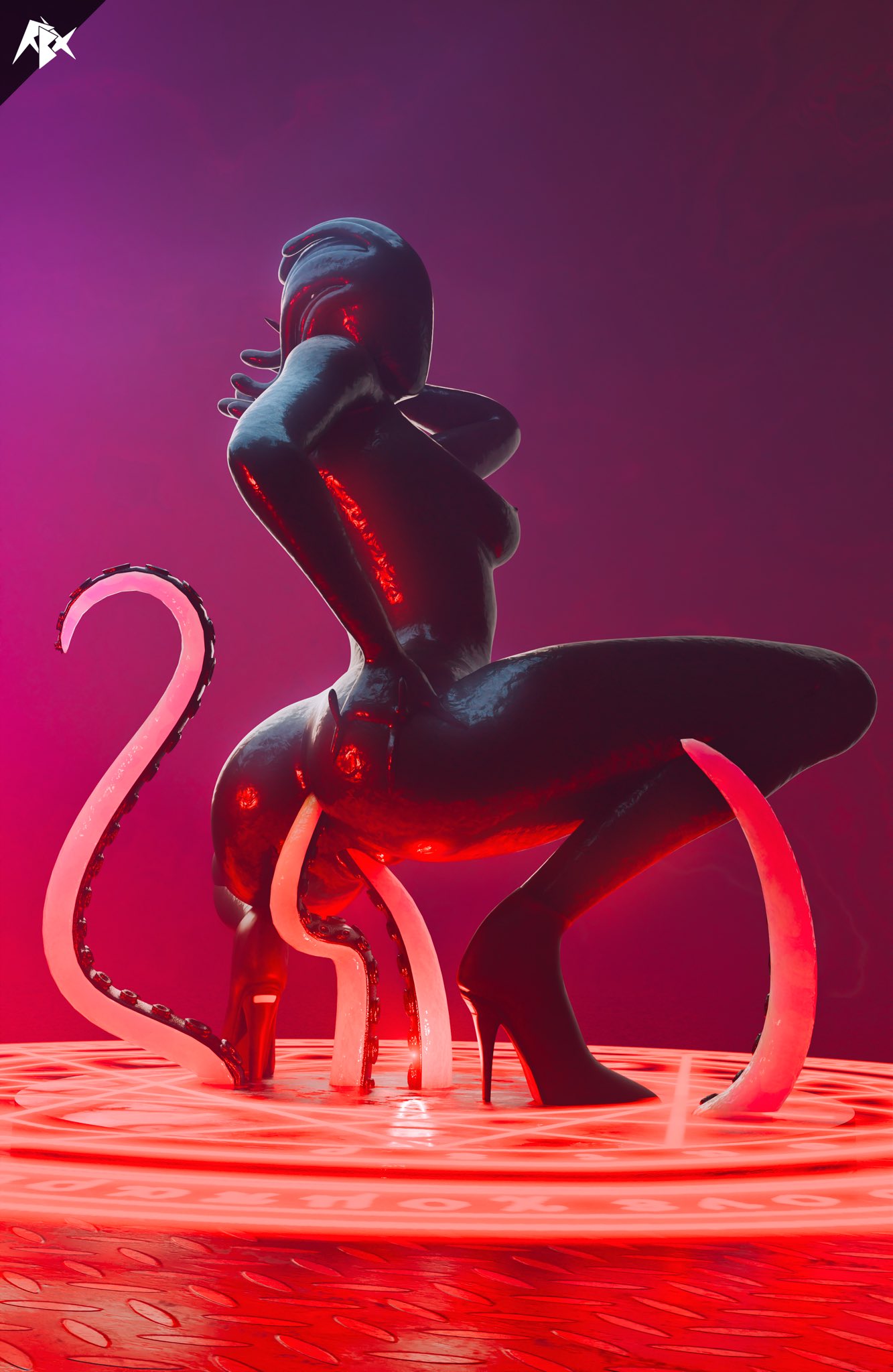 anal_sex anus arm_behind_head ass big_ass big_breasts breasts chaos_director_(fortnite) completely_nude completely_nude_female fortnite goo_creature hand_on_ass hand_on_butt monster monster_girl nude nude_female pentagram pussy rubixx_nsfw shiny shiny_skin solo solo_female solo_focus squat squatting squatting_female summoning summoning_circle tentacle tentacle_in_anus tentacle_in_ass tentacle_in_pussy tentacle_sex vaginal_penetration