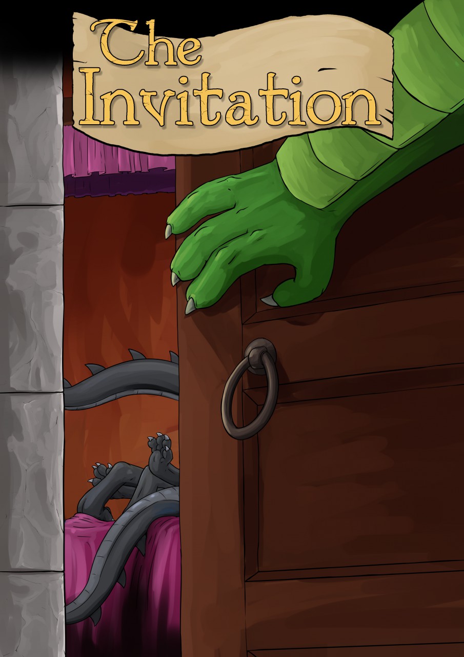 anthro claws comic cover digitigrade disembodied_hand door dragon faceless_character group incest inside kittykage walk-in