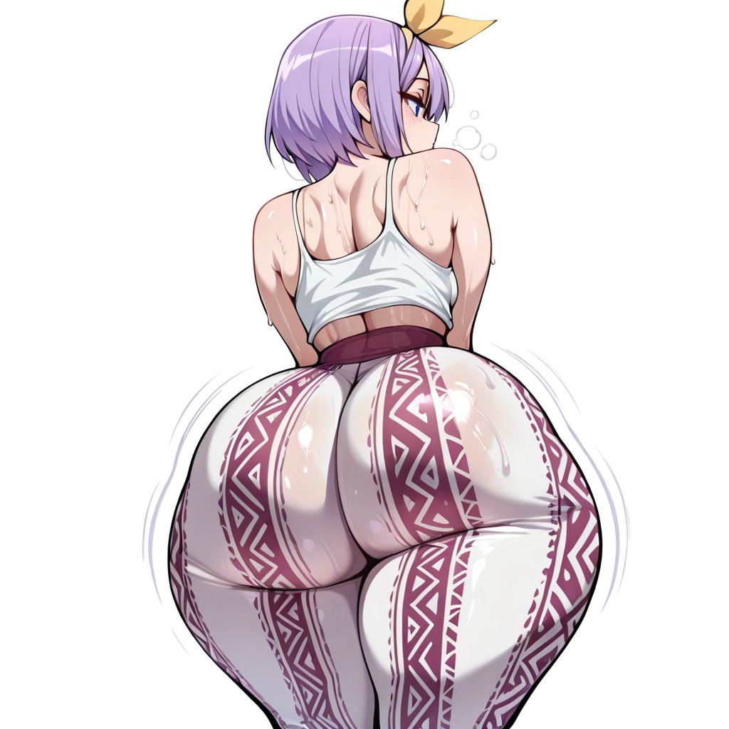 1girls, ai generated, ass, breasts, curvaceous, curvaceous body, curvaceous female, curvaceous figure, curvy, curvy female, curvy figure, female, flare pants, forbidden pants, huge ass, huge breasts, lucky star, massive ass, oxoru, shiny, shiny skin, sweat, sweating, sweaty, sweaty body, tank top, tsukasa hiiragi, voluptuous, voluptuous body, voluptuous female