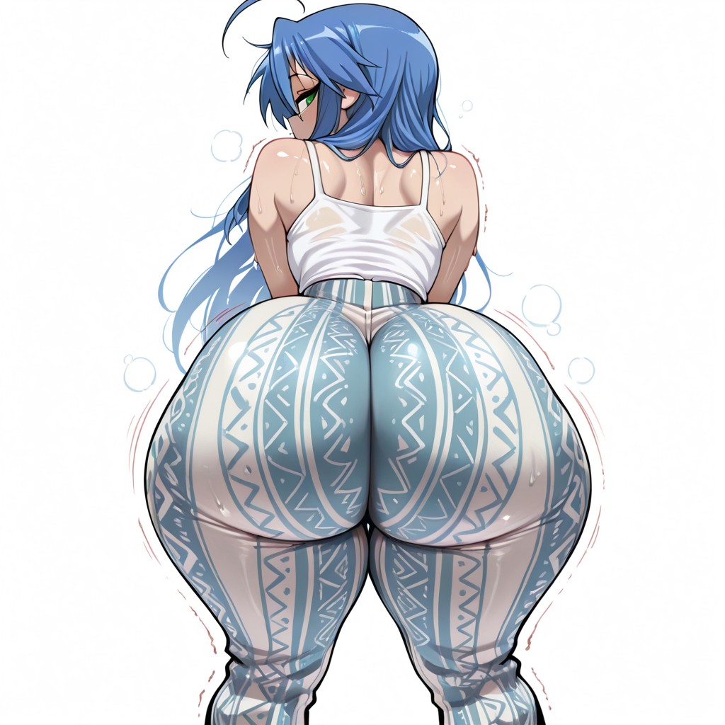 1girls, ai generated, ass, breasts, curvaceous, curvaceous body, curvaceous female, curvaceous figure, curvy, curvy female, curvy figure, female, flare pants, forbidden pants, huge ass, huge breasts, izumi konata, konata izumi, leggings, lucky star, massive ass, oxoru, shiny, shiny skin, sweat, sweating, sweaty, sweaty body, tank top, voluptuous, voluptuous body, voluptuous female